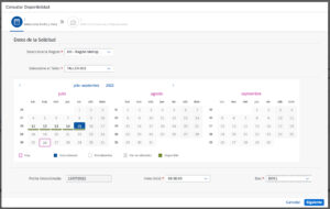 Aplicación SCO Reservas - Creación de Reerva